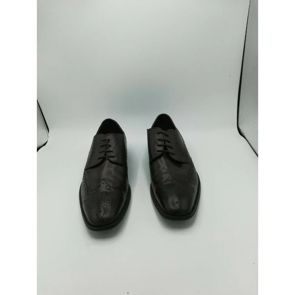 John White England Dawson Brown Leather Wingtip Oxford Dress Shoes 46 Men’s 12